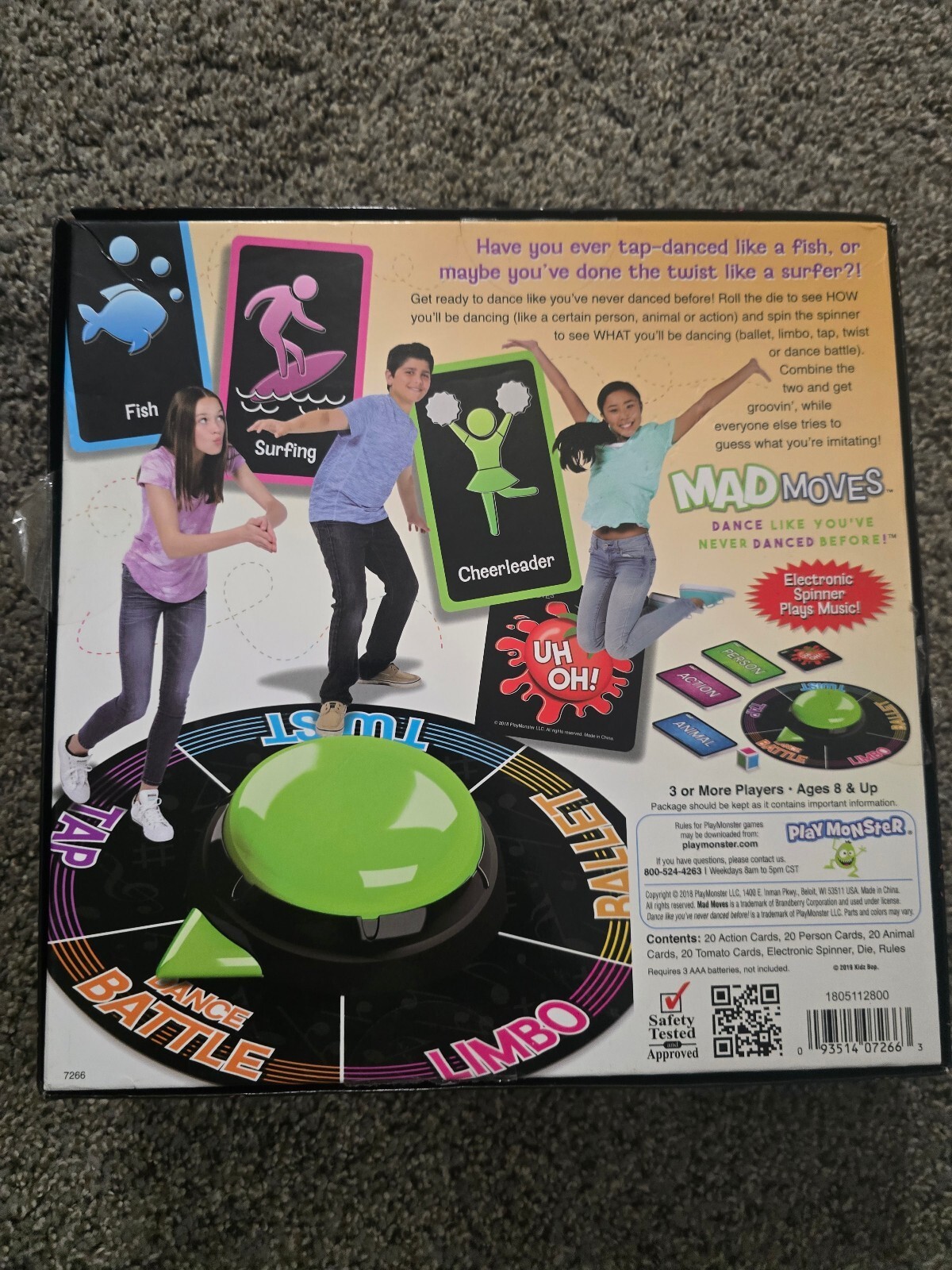 Mad Moves Electronic Spinner Dance Game