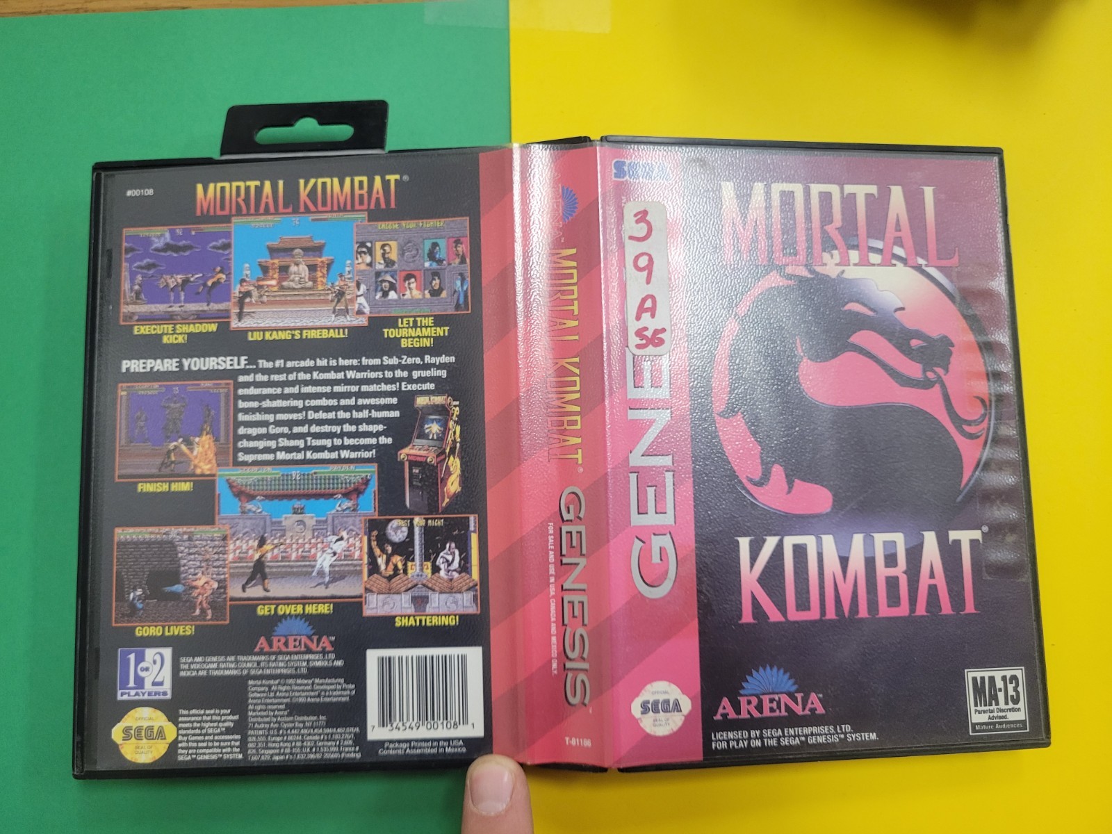Mortal Kombat box Only (Sega Genesis, 1993)