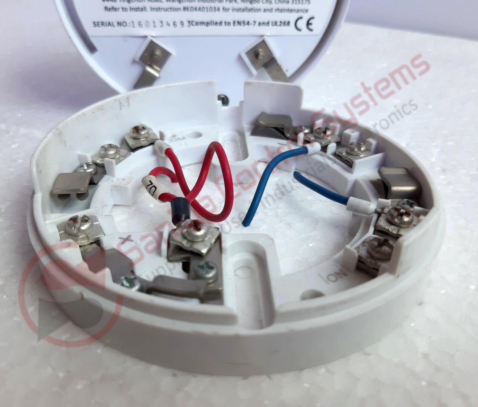 Sentek SD119-G-4 Photoelectic Smoke Detector With Base