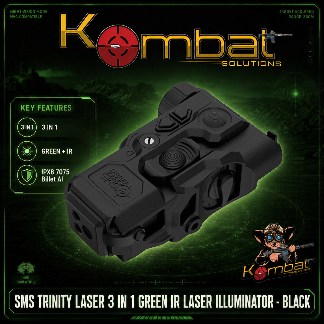 SMS Trinity Laser 3 in 1 Green IR Laser Illuminator - Black **IN STOCK**