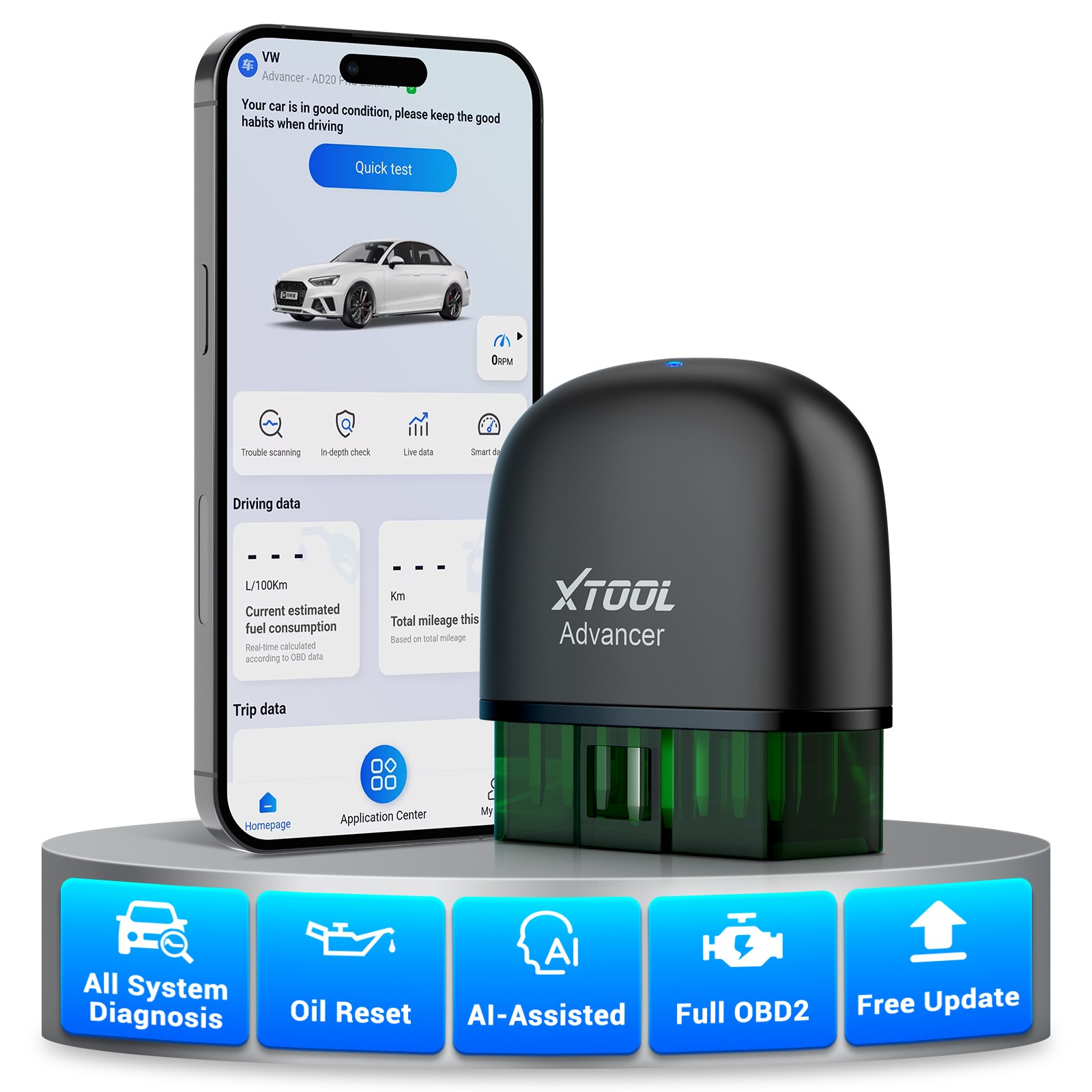 XTOOL AD20 Pro BT OBD2 Scanner Code Reader All System Diagnostic Tool AI-Assist