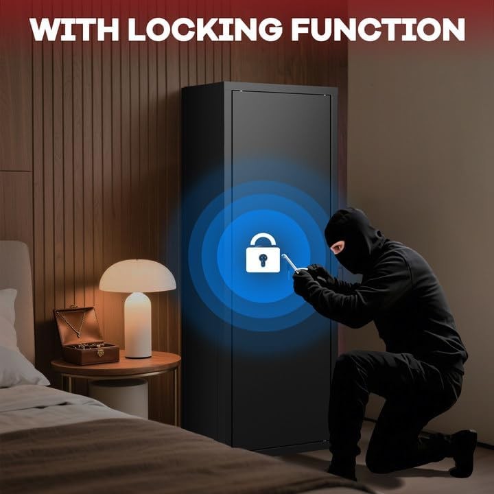 12-15 Gun Safe for Rifles,Fireproof Gun Safe for Rifles and Pistols,Rifle Safes