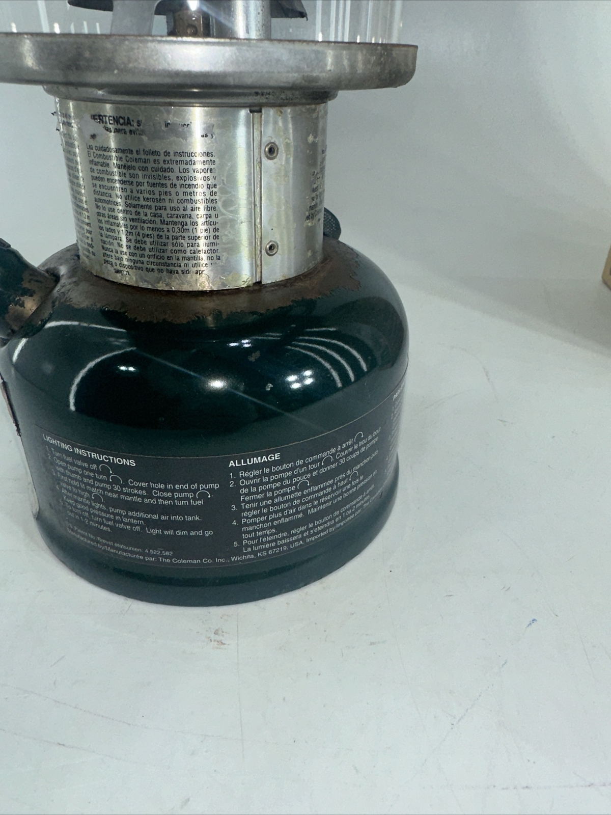 Coleman Model 288 Lantern Dated 11/96 With Box