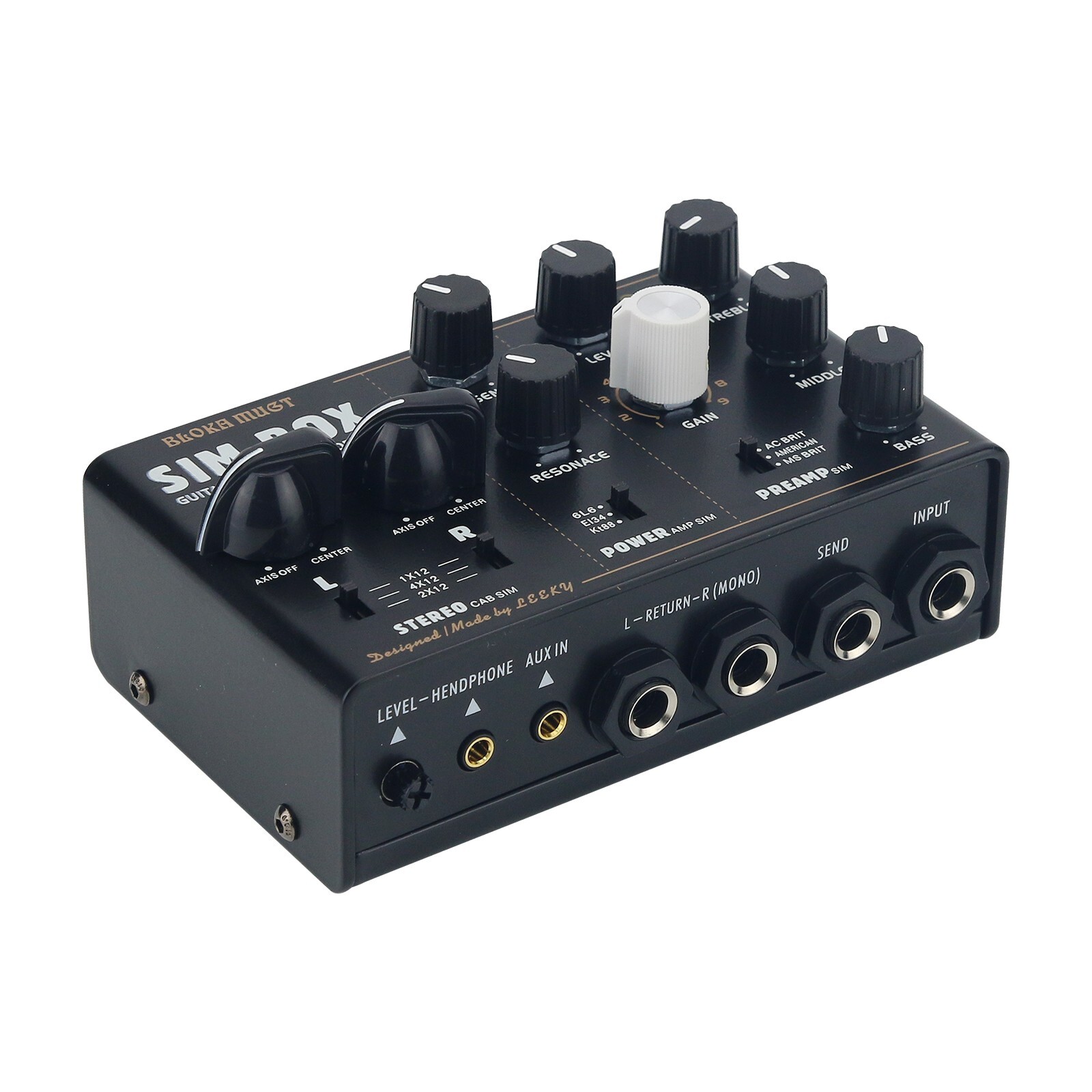 SIM BOX Electric Guitar Amp Simulator Box Cabinet Simulator DI Box Stomp Box