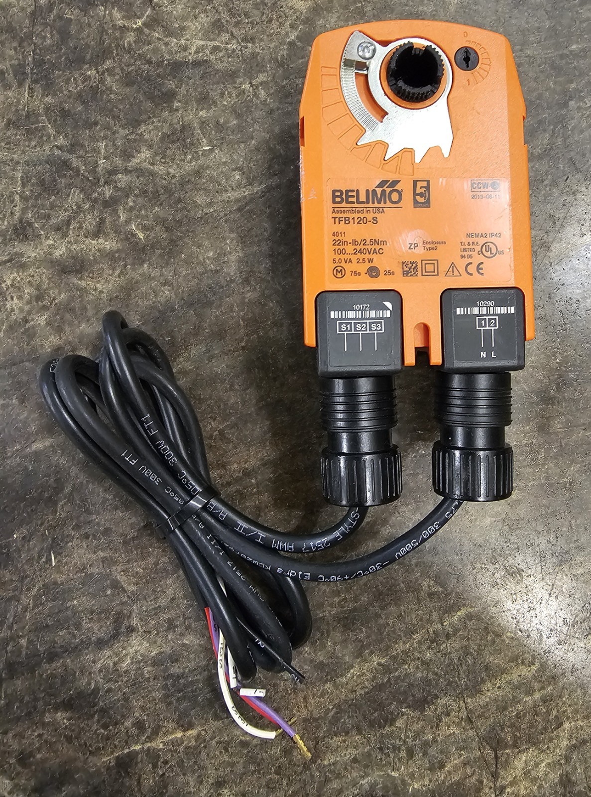 Belimo TFB120-S Damper Actuator 240V 50/60Hz  (NEW - NO BOX)