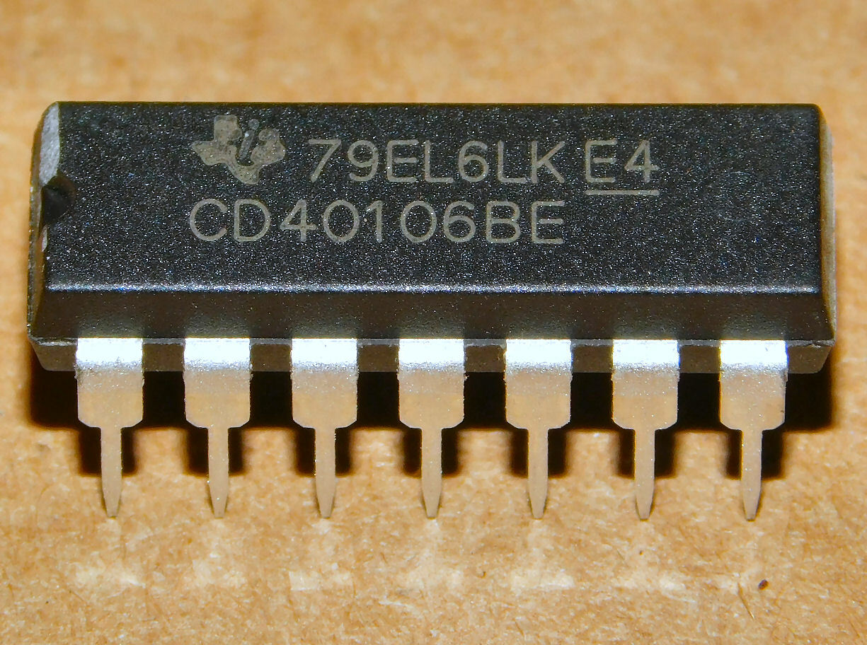 10 Pcs TI CD40106BE CD40106 Hex Schmitt Trigger IC's ~ USA Shipping w/Tracking