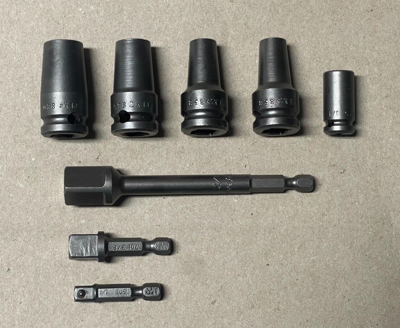 8 Piece Apex Bit Extensions/Holders Starter Set (Aviation)