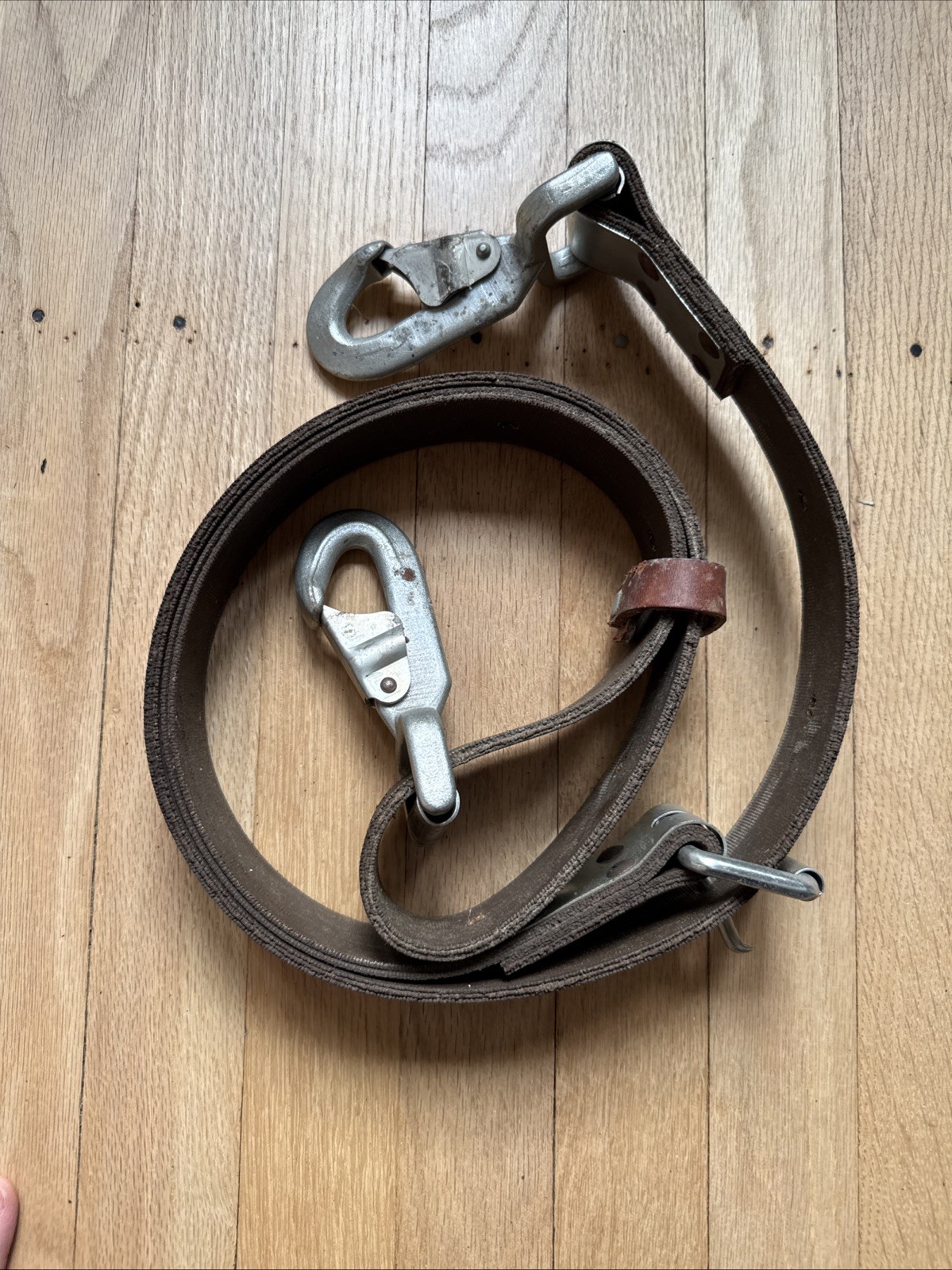 Vtg 1979 Klein Buhrke Lineman Bell System Climbing Leather Safety Belt 5295  5 8