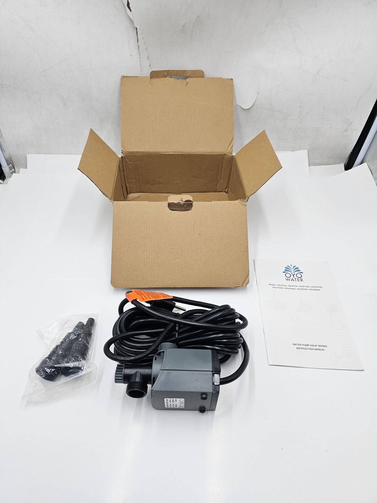 OYO WATER Outdoor 370gph-19W Small Water Fountain HSUP-1400 Submersible Pump