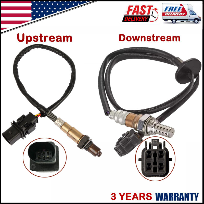Set of 2 Up+Down Oxygen Sensors 234-5083 234-4958 For Kia Soul 2.0L L4 2014-2016