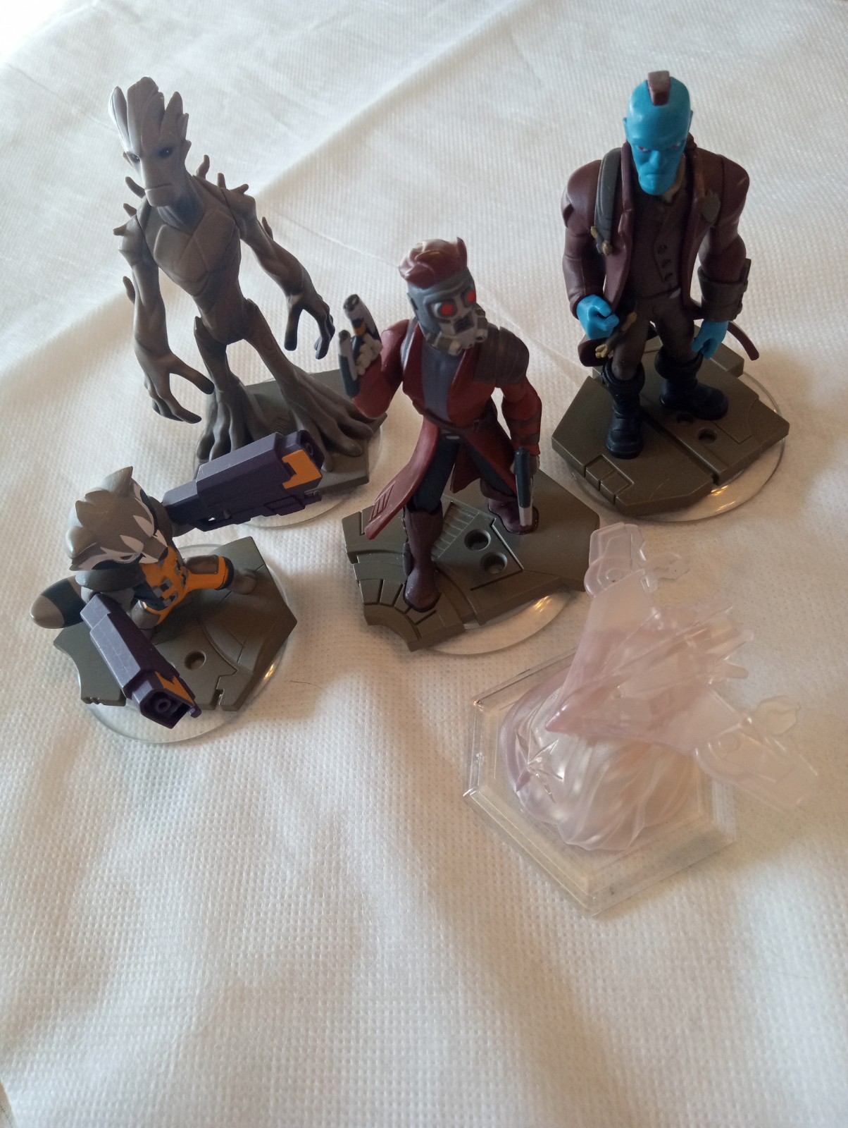 Disney Infinity 2.0 Guardians Of The Galaxy Star Lord Groot Yonu Rocket Raccoon
