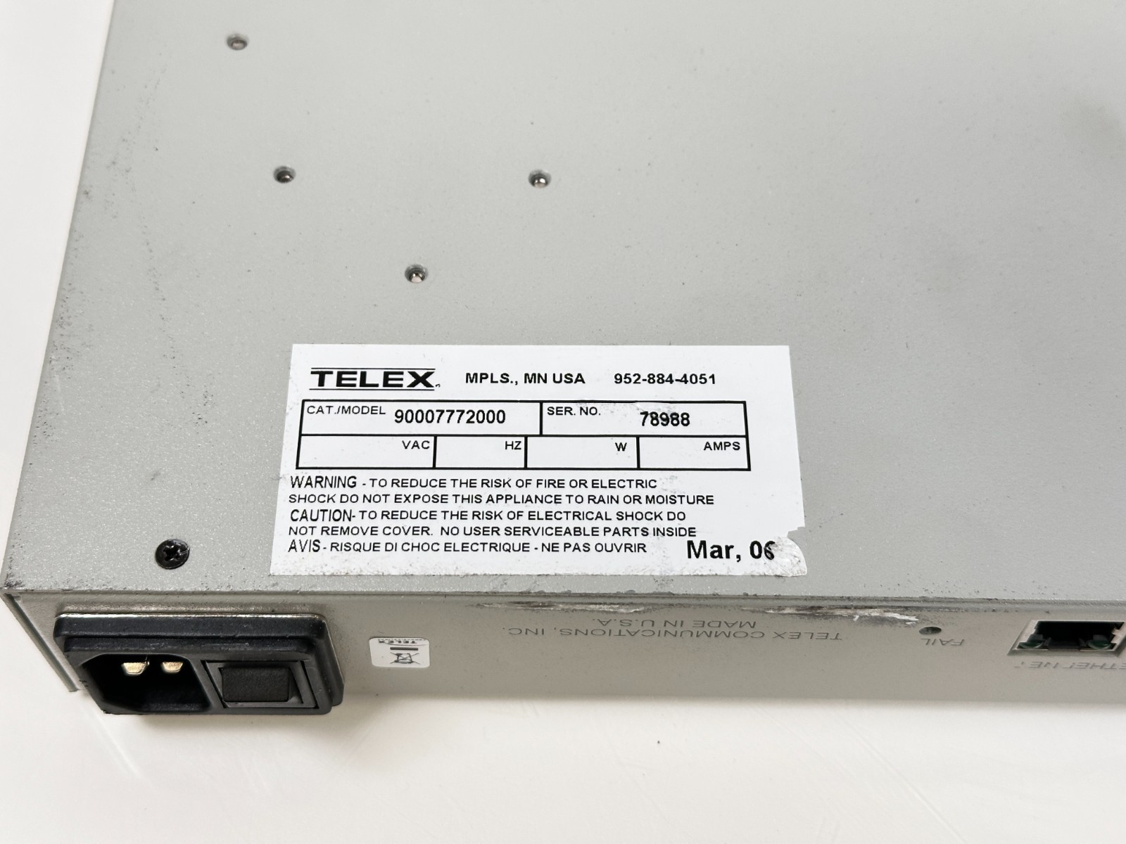 Telex RTS Intercom System RVON-I/O