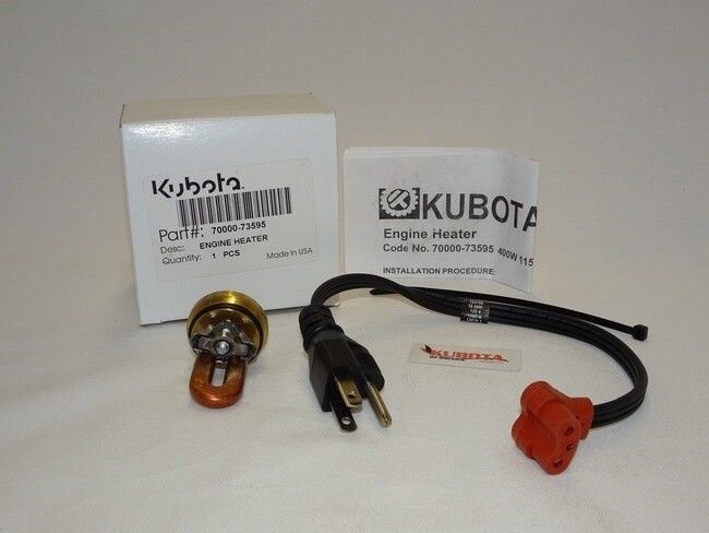 Kubota  Block Heater Kit  Part # 70000-73595