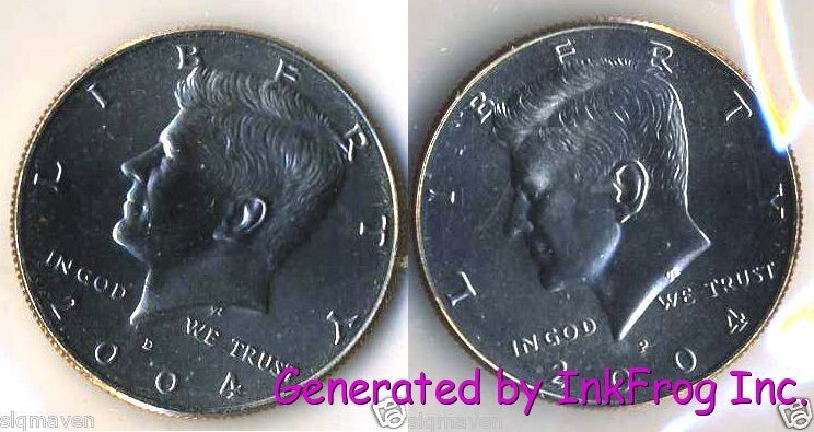 2004 P & D Kennedy Half pair Choice/Gem Bu Set from mint sets
