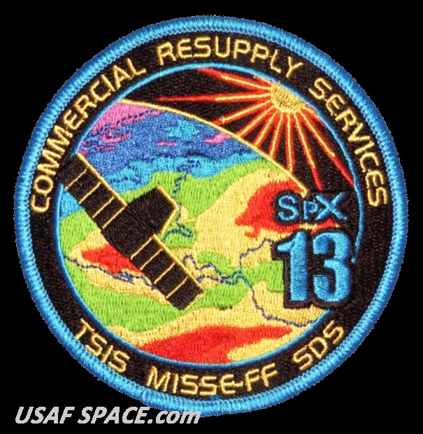 Authentic SPX-13 -SPACEX CRS-13 NASA COMMERCIAL ISS RESUPPLY A-B Emblem PATCH