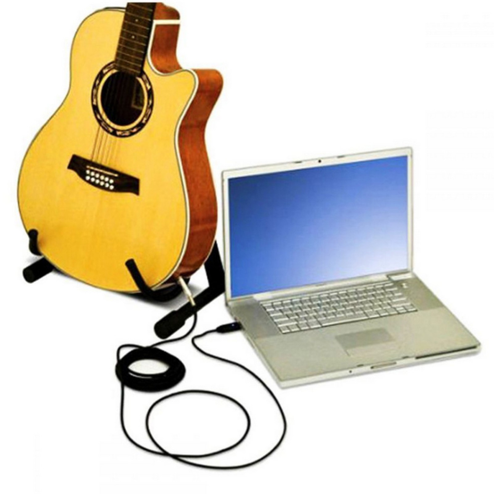 USB To USB 6.3mm Link Cable Adapter PC Record USB Guitar Cord For Guitar Bass