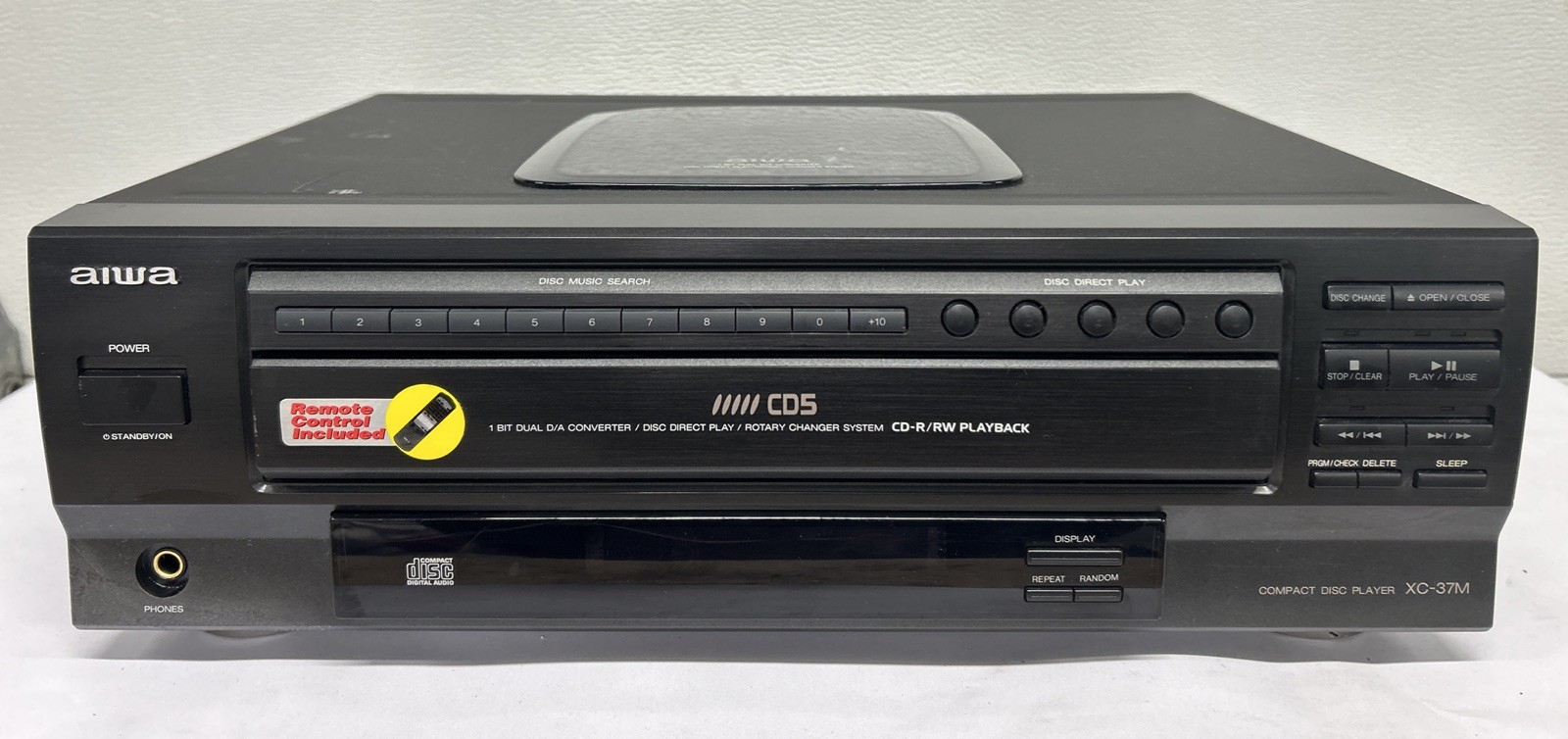 Aiwa XC-37M CD Changer 5 Compact Disc Player Hi-Fi Stereo Tested No Remote VIDEO