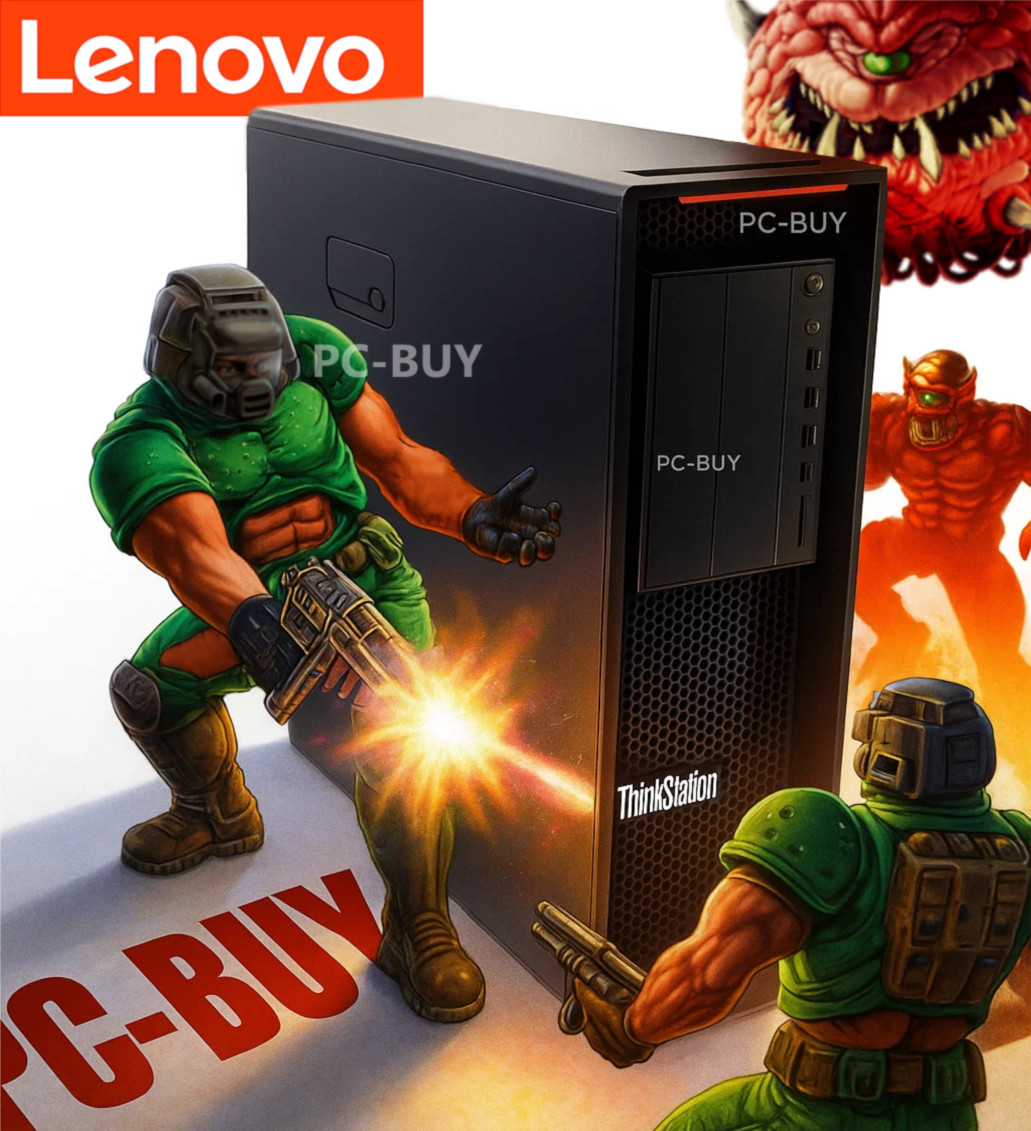 Lenovo Xeon Gaming PC RTX 5060 Ti, 32GB RAM, 2TB SSD, WiFi, Win11 PRO