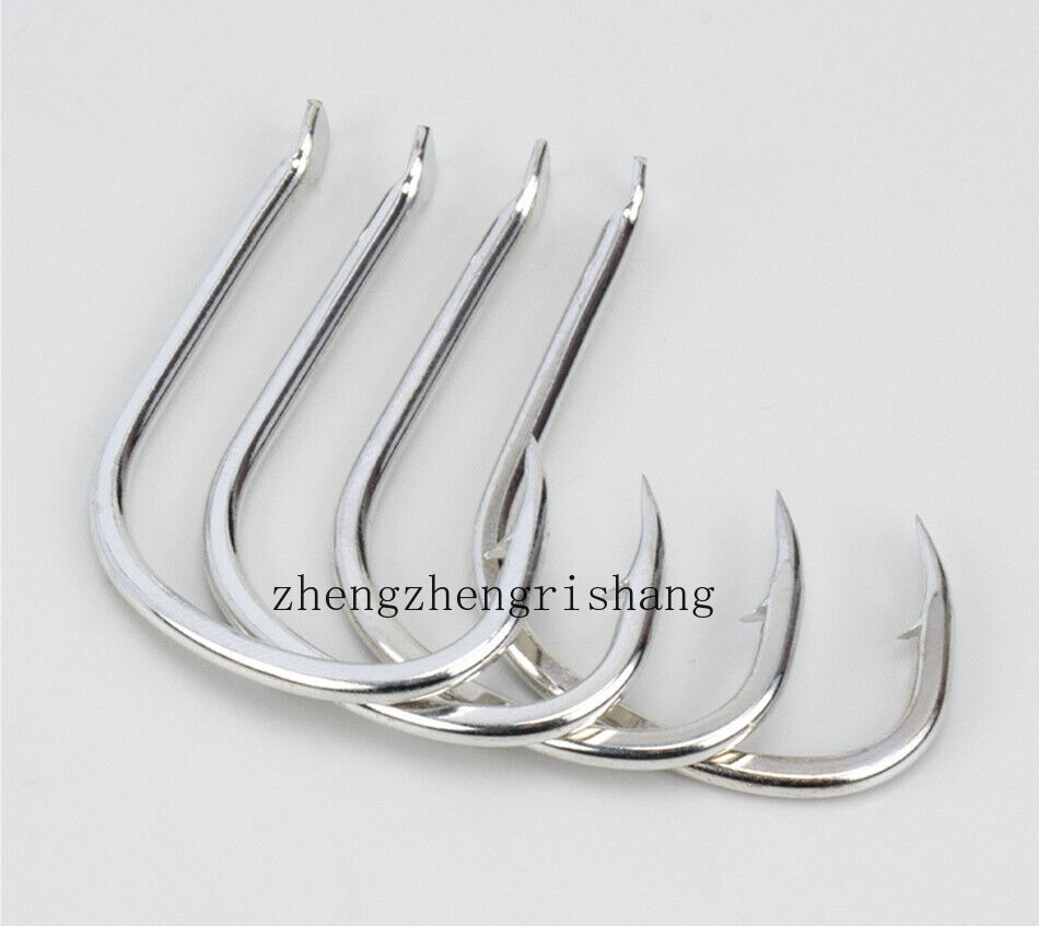 30pcs Sharped Forged Fishing Hooks High-carbon Steel Fish Hook 1#-4/0