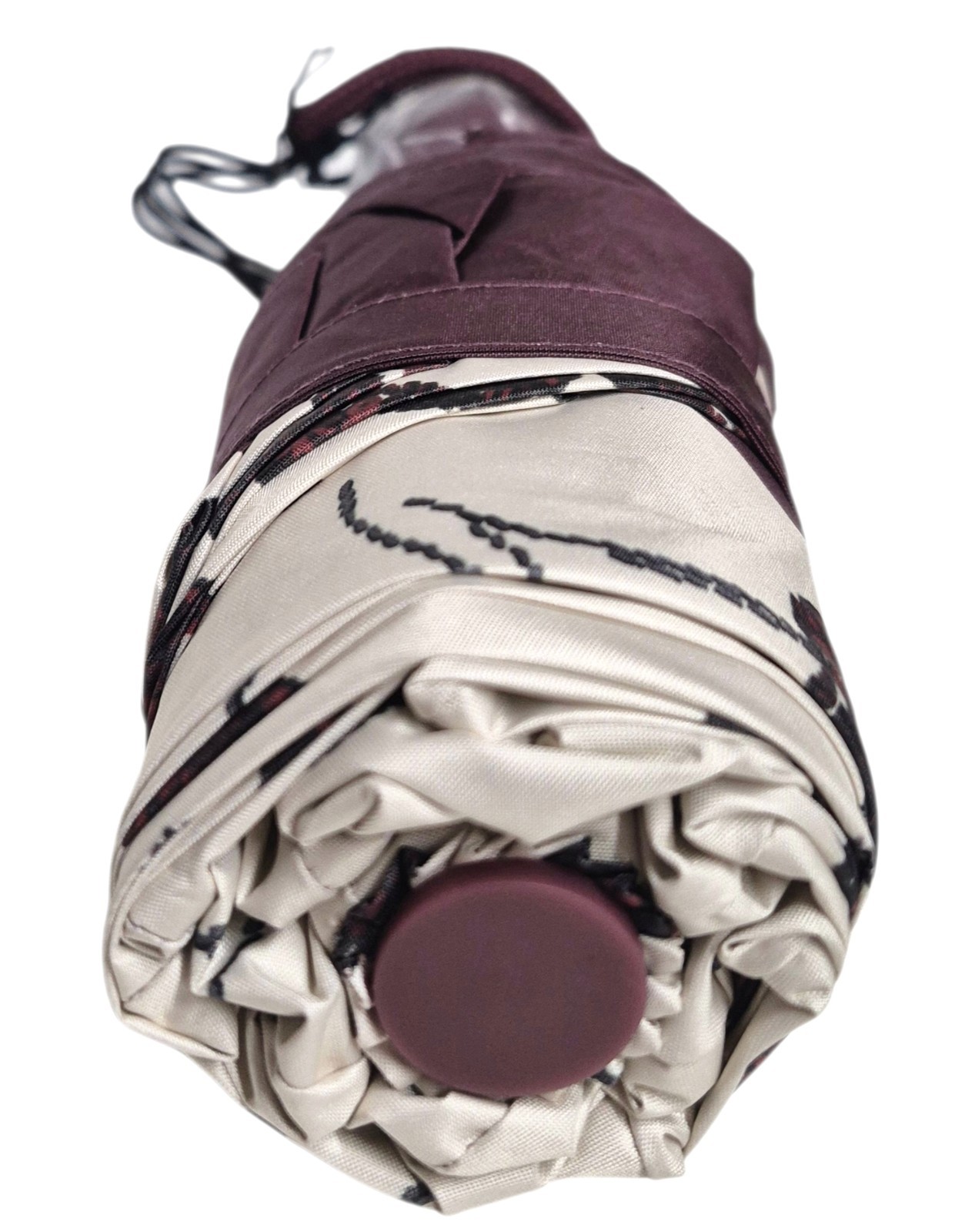 Coach UV Protection Mini Umbrella with Cherry Print Silver Chalk Multi CDF36 NWT