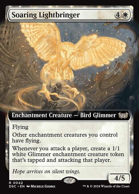Soaring Lightbringer - Duskmourn: House Of Horror Extended Art Regular MTG-NM