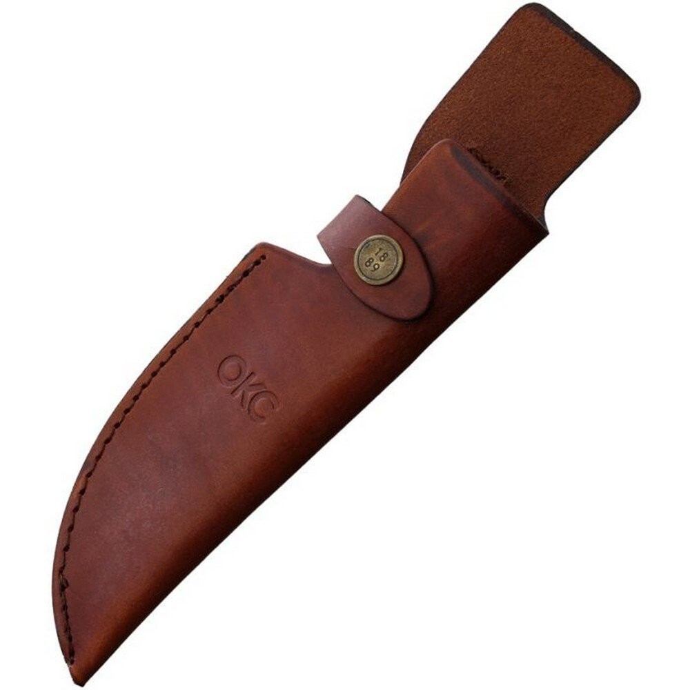 Ontario RAT-5 Leather Construction Brown Belt Sheath For Fixed Knife 40-20-3430