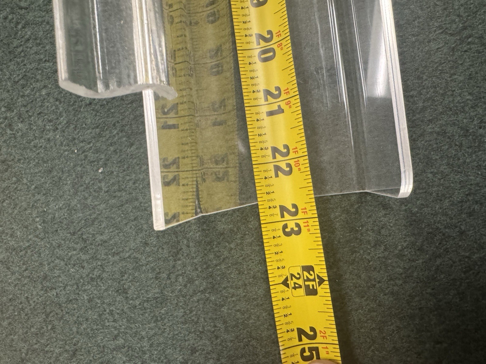 22 3/4" Slatwall Card Display, Open Ends