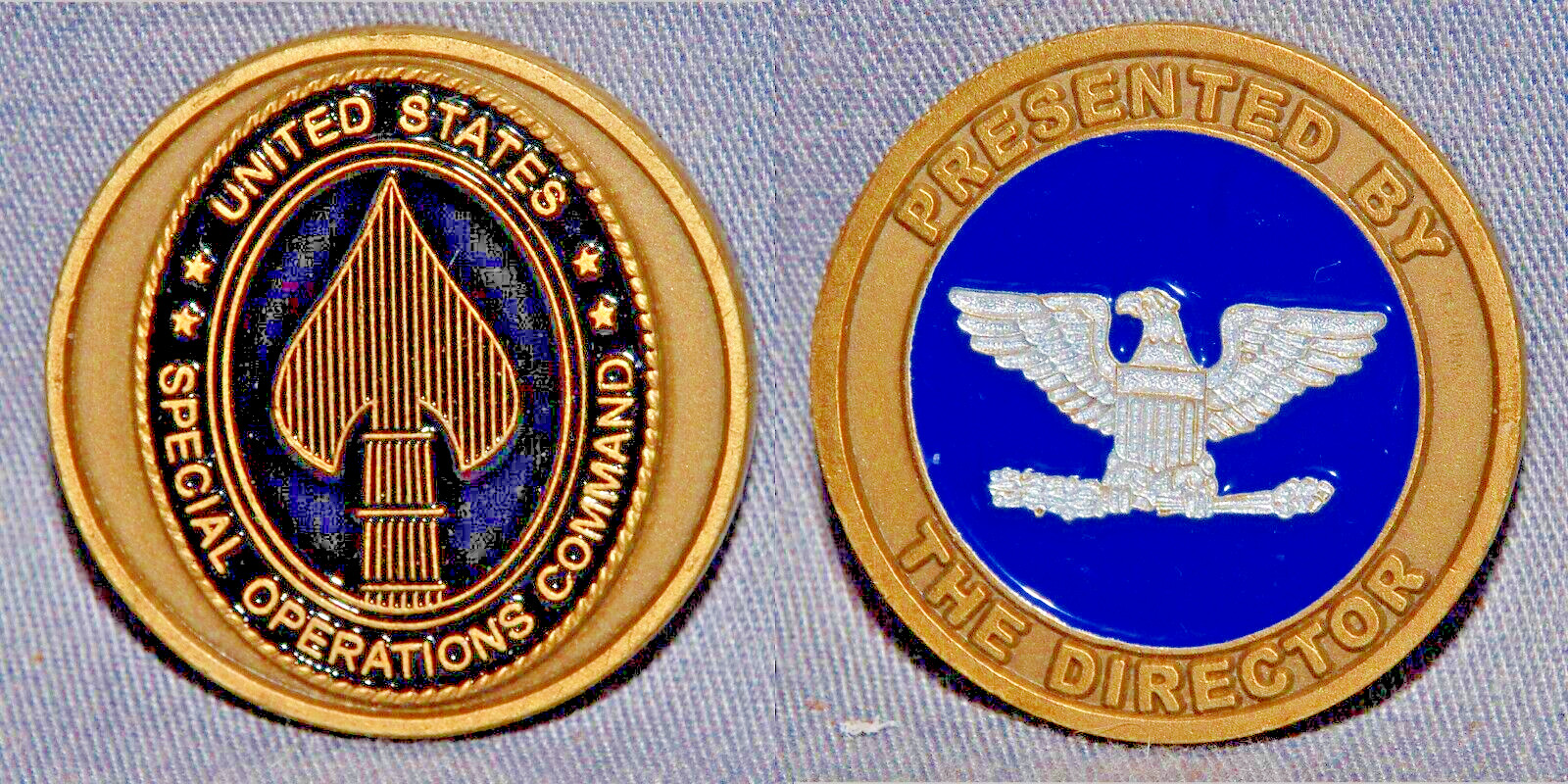 SPECIAL OPERATONS @ MACDILL CHALLENGE COIN BIRD COL. DIRECTOR PRESENTATION COIN