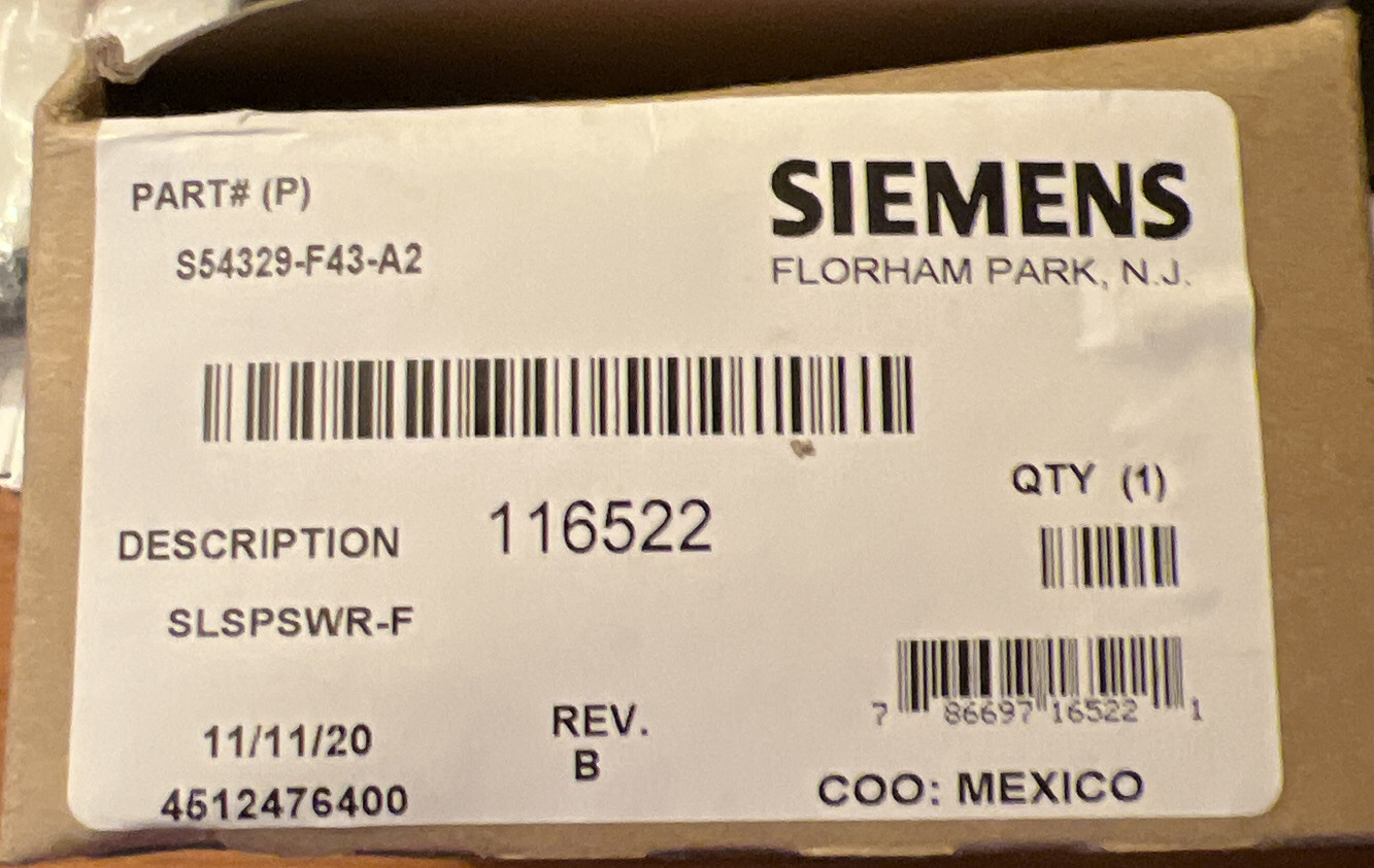 Siemens SLSPSWR-F Fire Alarm Speaker Strobe Wall Red Mass Notification