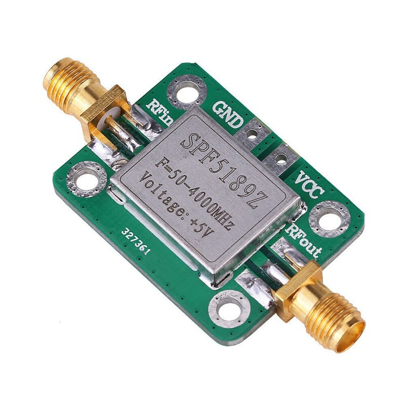 RF amplifier, low noise LNA 50 to 4000 MHz SPF5189Z RF amplifier to V9325-