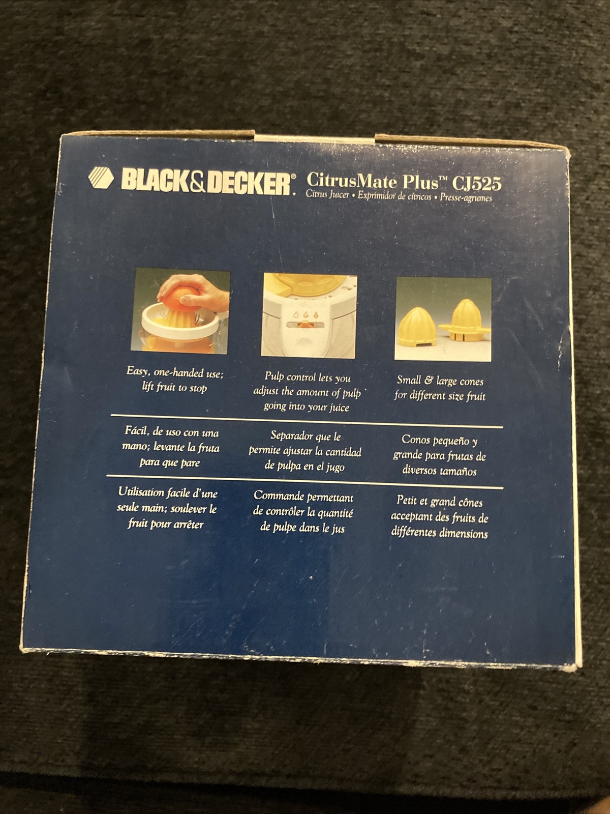 Black & Decker (CJ525) 1 Liter CitrusMate Plus Juicer w/ Adjustable Pulp Control