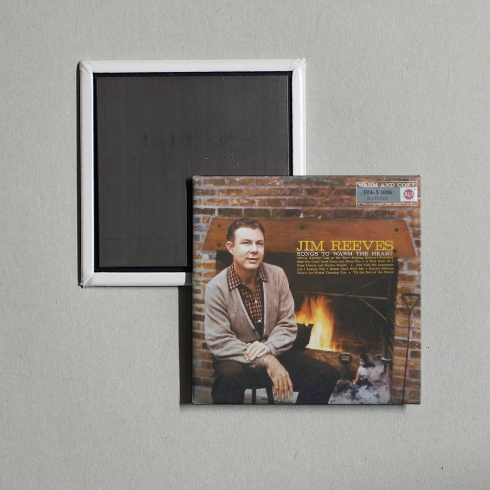 Jim Reeves - Songs to Warm the Heart Album Cover Locker Fridge Magnet