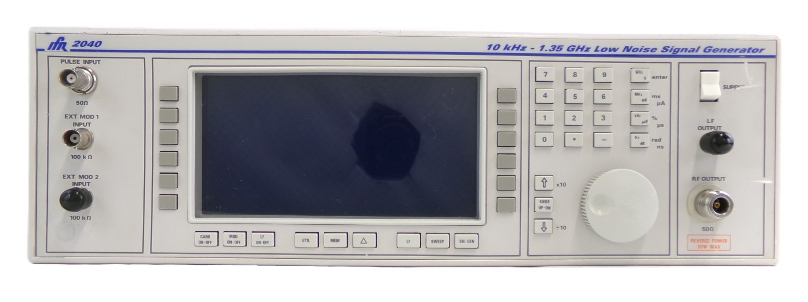 IFR 2040 10khz-1.35Ghz Low Noise Signal Generator 9.15 Option 2 Dented Surplus
