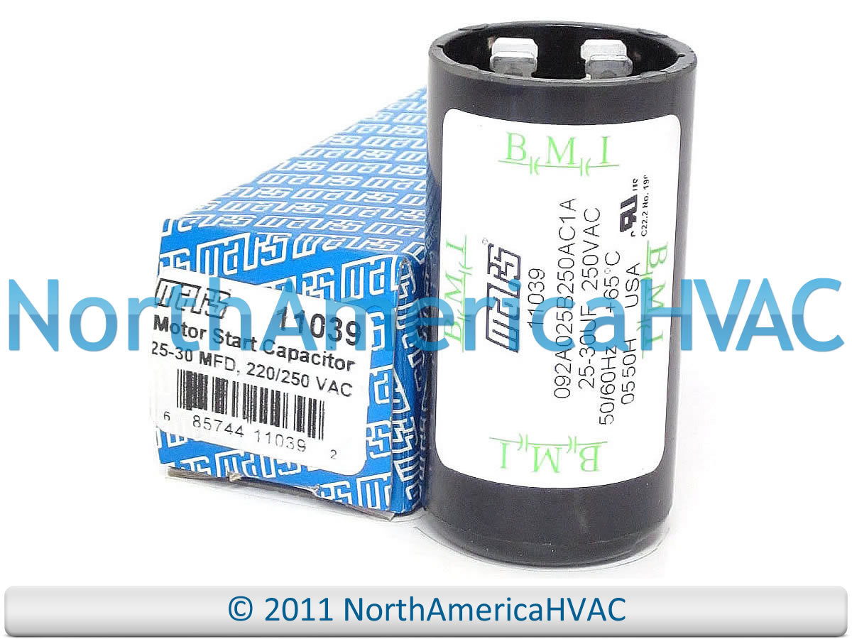 Motor Start Capacitor 25-30 MFD 220-250 VAC MARS 11039