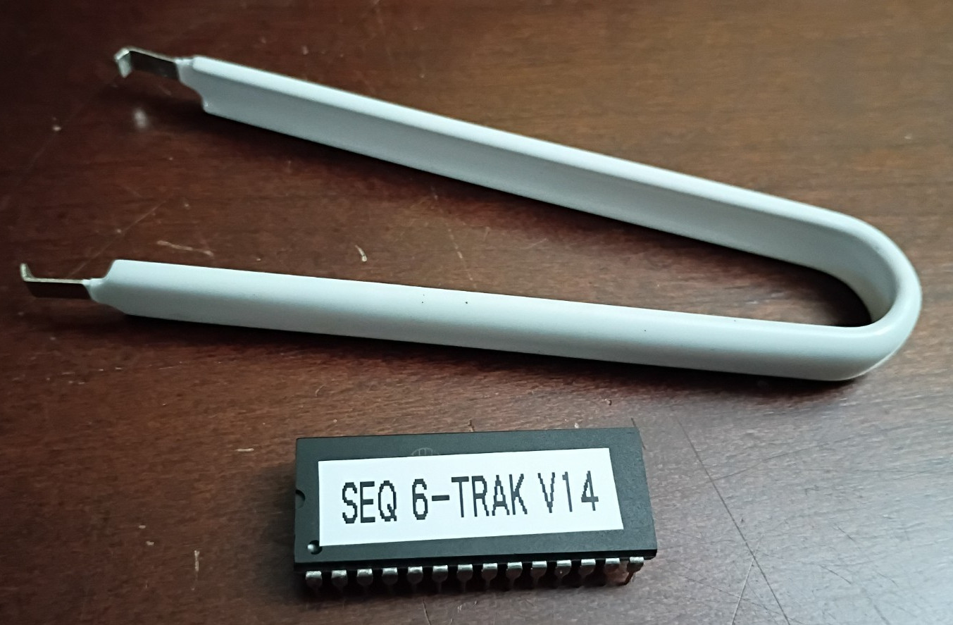 Sequential Circuits Six-Trak v14 EPROM Firmware Tauntek and Chip Puller Tool