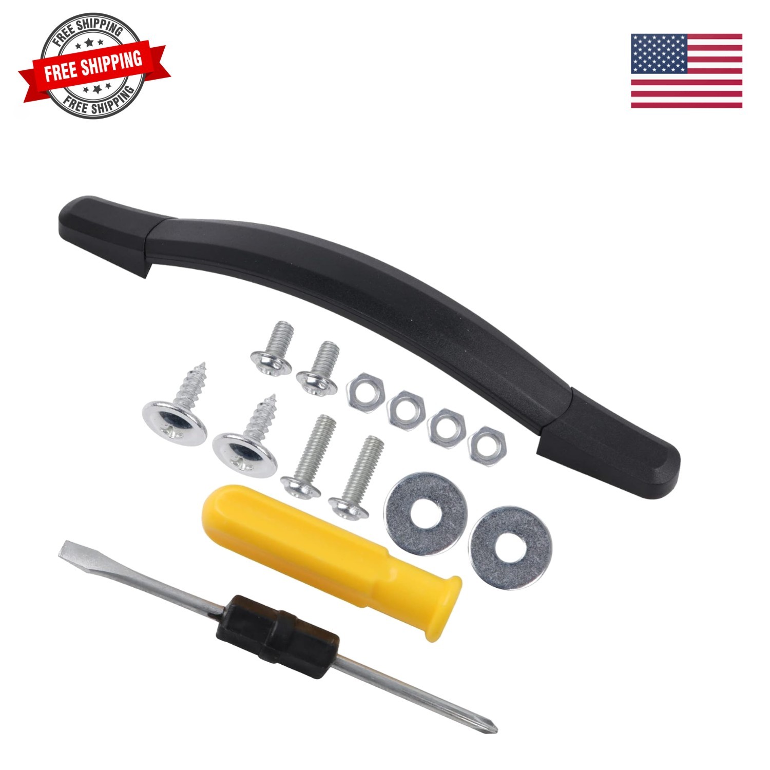 Black Luggage Handle Suitcase Strap Replacement Part 9.33" Long 115B B122