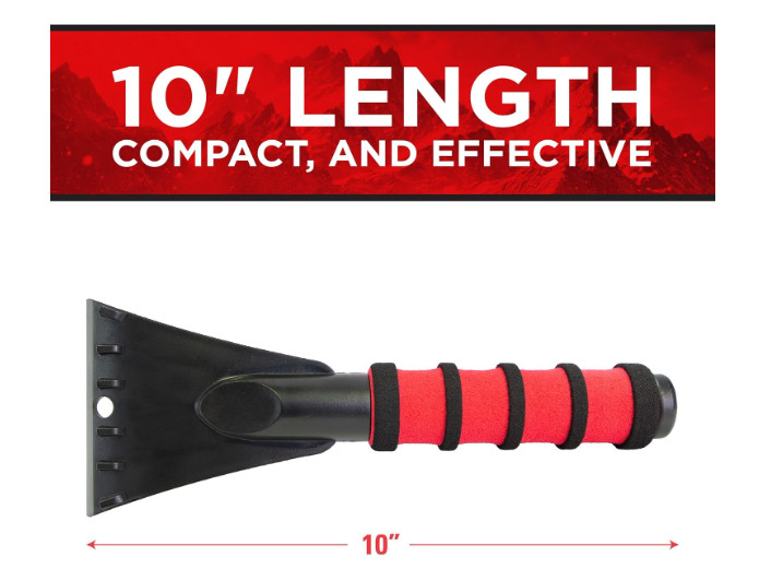 Mallory Subzero 2-994 10” MAXX Ergonomic Ice Scraper for Car, 2-Pack