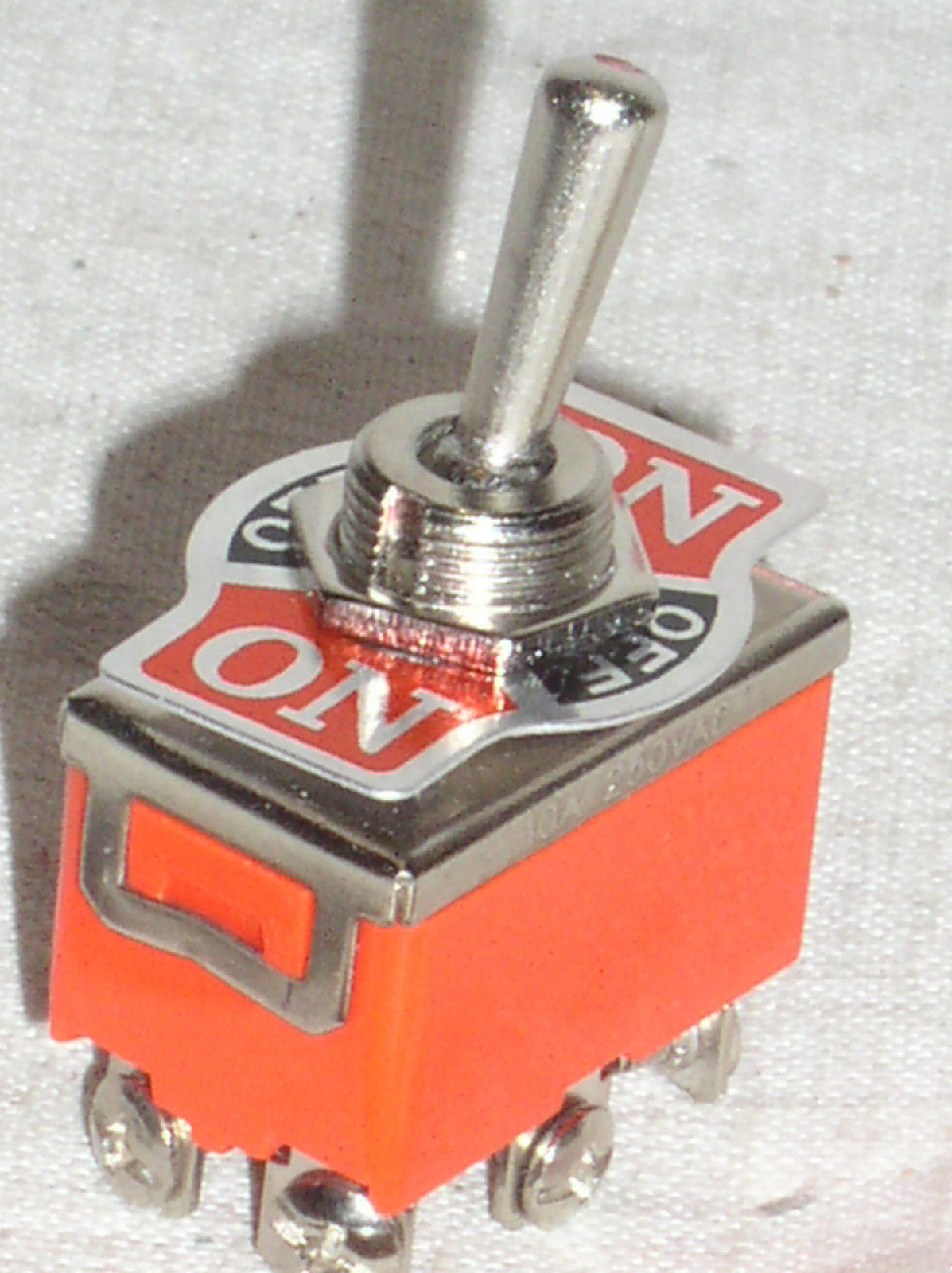 1 NEW DPDT ON-OFF-MOMENTARY TOGGLE SWITCH 15 A AMP 15A ON-OFF-SPRING ONE WAY USA