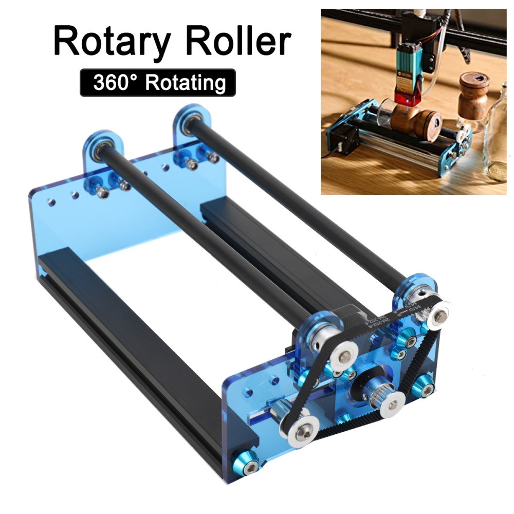 Laser Engraver Rotary Roller Y-Axis 360° Rotary Attachment for Laser Engraver