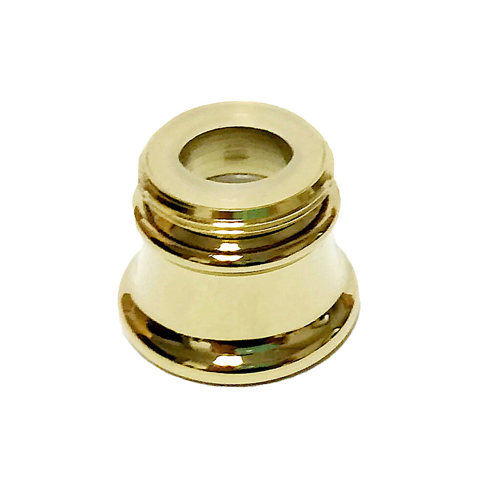 Danco Flute Style Designer Dual Thread Aerator, Polished Brass, 89291