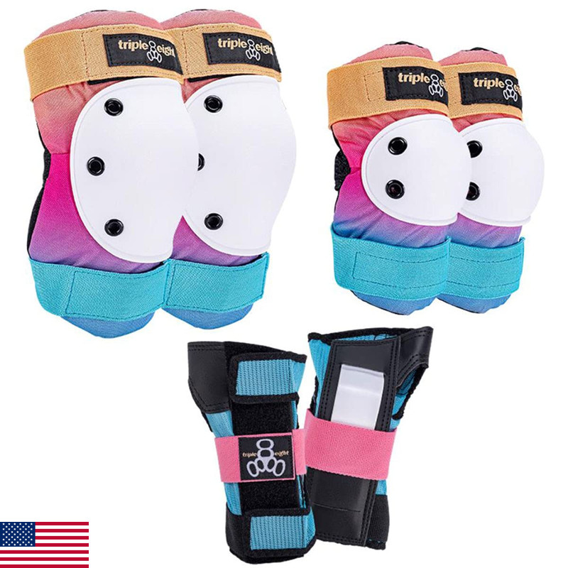 Triple Eight Saver Series 3-Pack Pad Set Ideal For Skateboarding In-Line