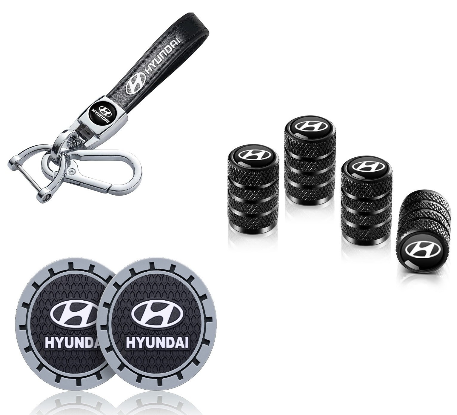 LLAVERO DE CUERO PARA AUTO DE MARCA HYUNDAY