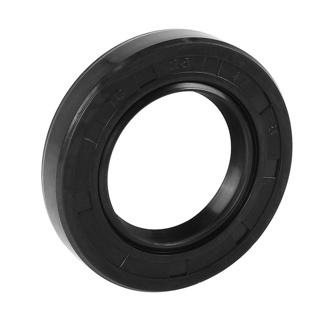 28mm x 47mm x 8mm Black Rubber Cover Double Lip TC Oil Shaft Seal