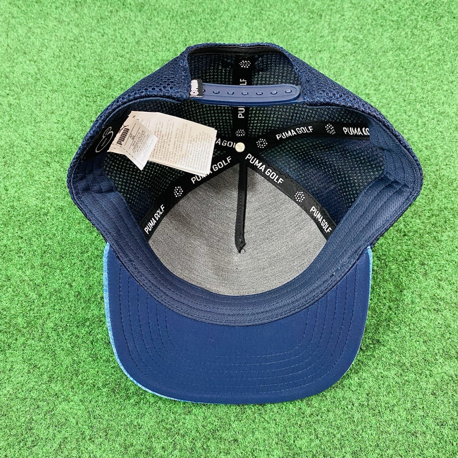Puma Golf Men's Adjustable Snapback Cap Hat Back Mesh Back Blue 02143203 OSFA