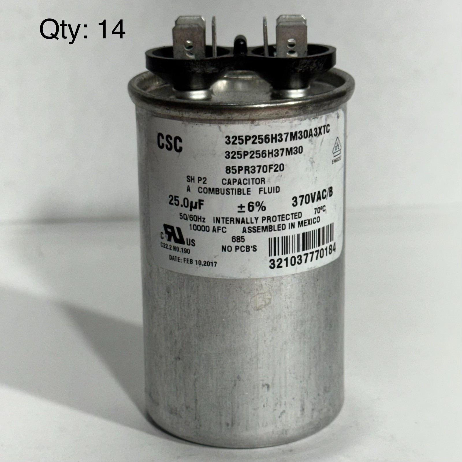 CSC (Commonwealth Sprague) motor run capacitor
