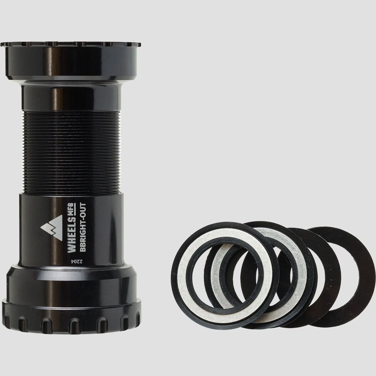 Wheels Mfg BBRight Thread Together Bottom Bracket - Angular Contact Black, 24mm,