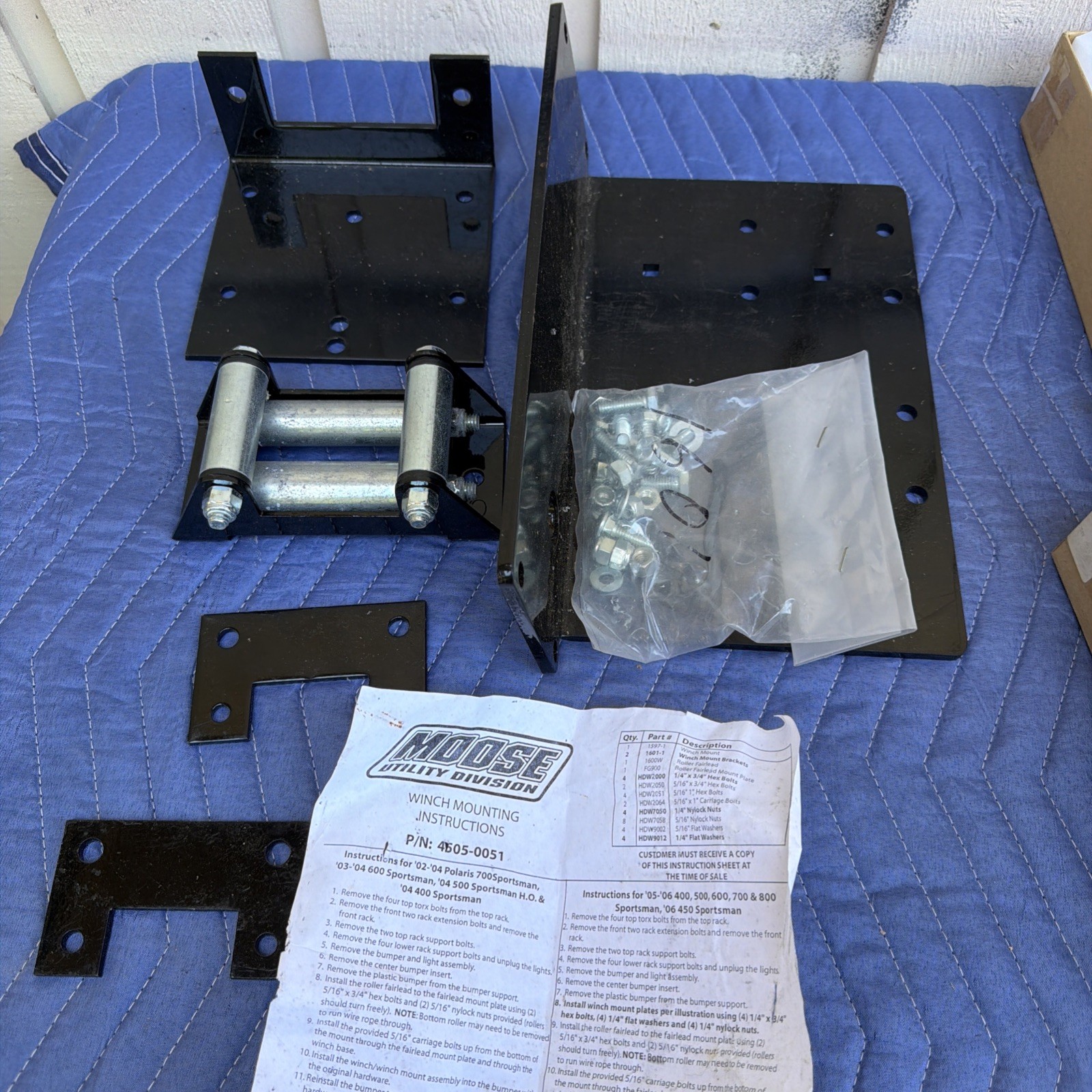 Moose Utilities Winch Mount for Polaris Sportsman 4505-0051