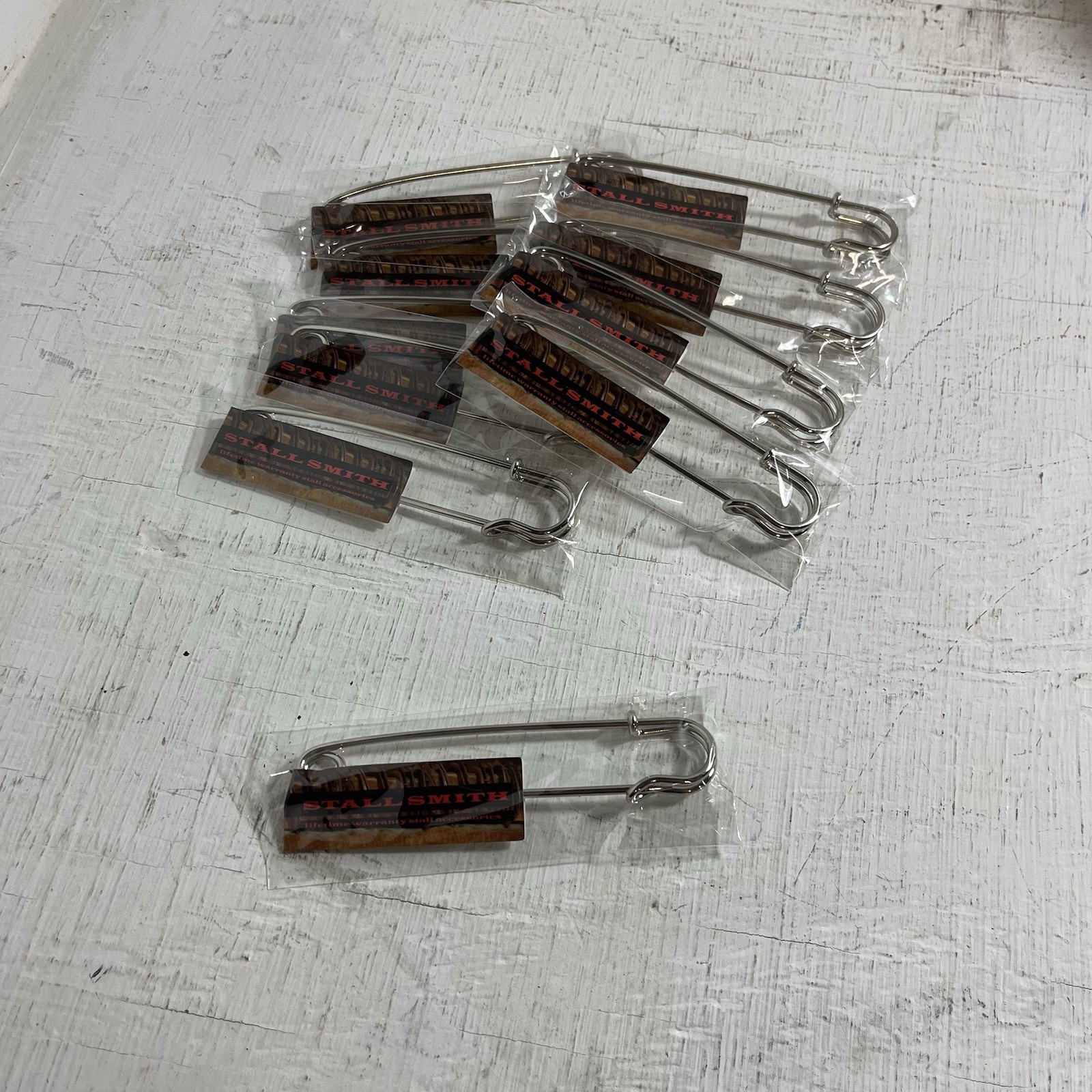 NEW Steel Blanket Pin Horse Safety Pins (Lot Of 10) (10pcs) Blankets Skirts Kilt