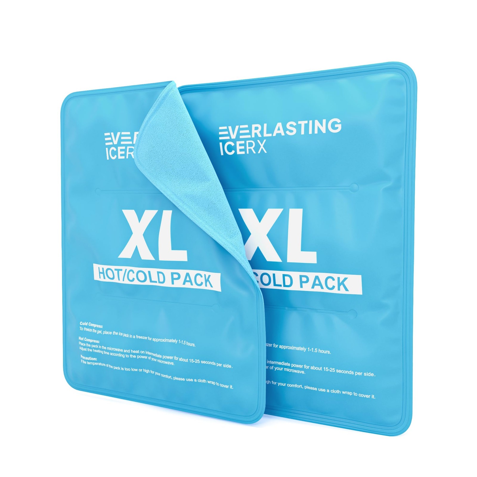 Reusable Ice Pack for Injuries | 11" x 14.5" - 2 XL | 11 x 14.5 In, Blue