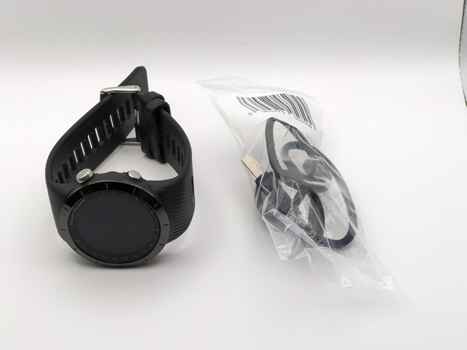 Shot Scope X5 GPS Watch - Black, with Original charger - MINT condition